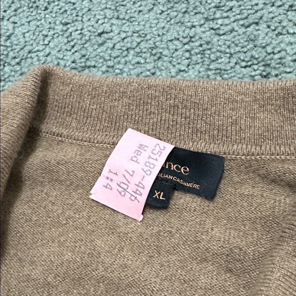 Quince Mongolian Cashmere Polo Sweater Size XL - Picture 2 of 7